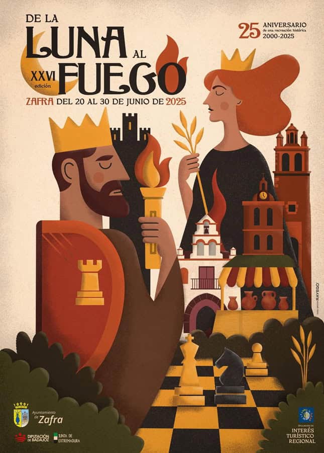 cartel 2025 Cartel de la Fiesta de la Luna al Fuego 2025