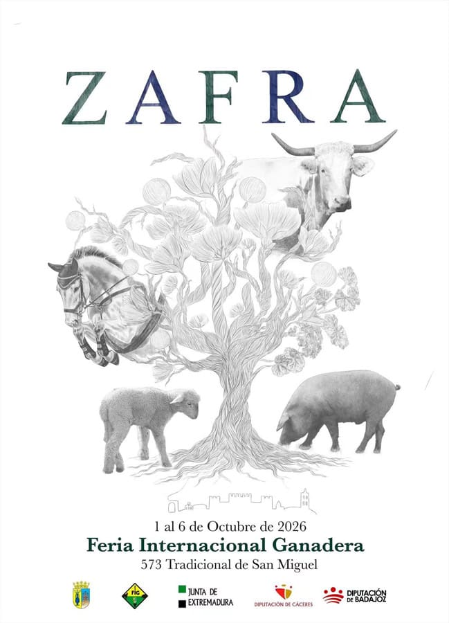 Cartel Feria Zafra 2025 Cartel de la Feria de Zafra 2026