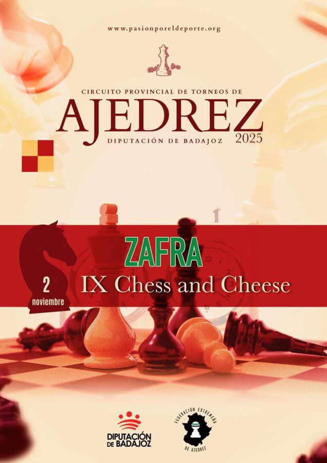 Torneo Chess and Cheese Cartel Torneo Chess and cheese de Zafra
