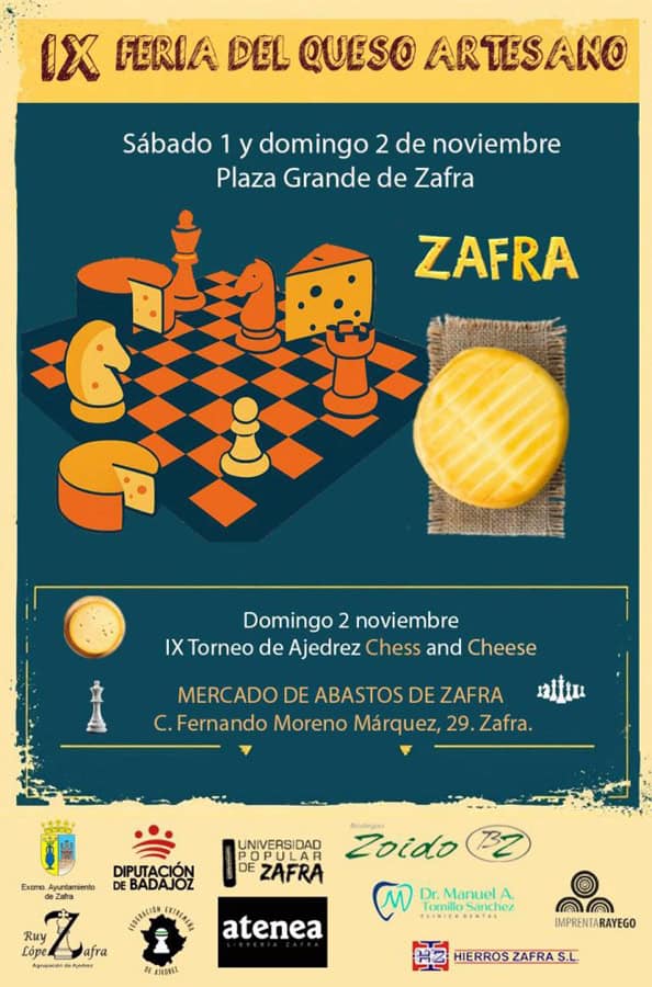 Cartel Feria Queso Artesano Cartel de la IX Feria del Queso Artesano de Zafra